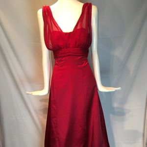 floor length rose bridal gown